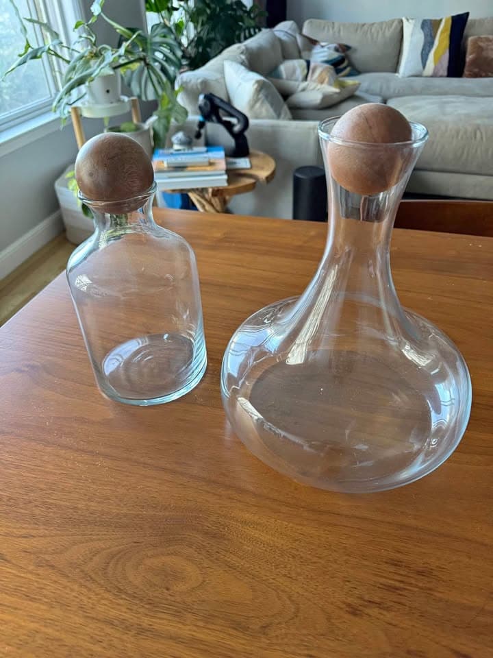 West Elm Decanters