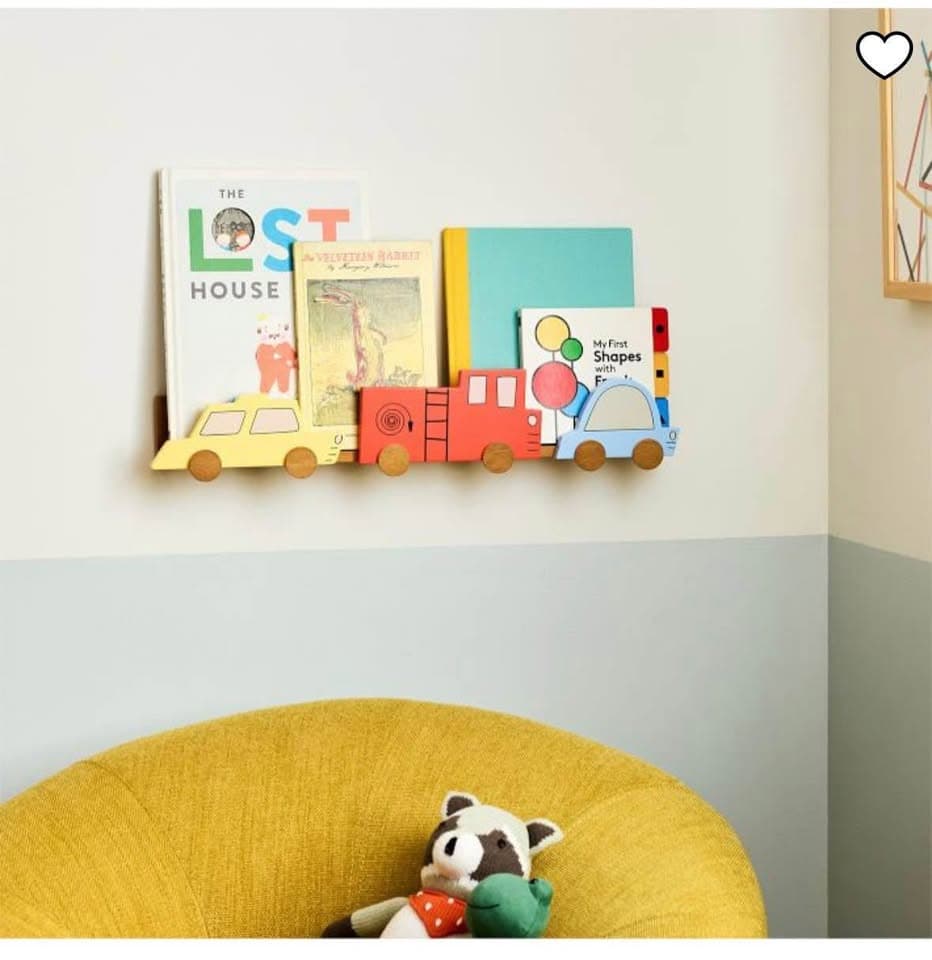 West elm- car bookshelf