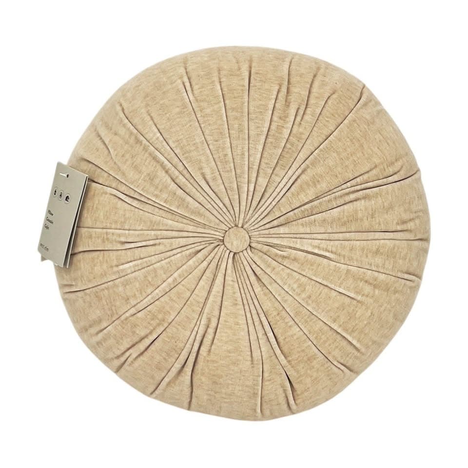NWT West Elm Classic Cotton Velvet Tufted Round Pillow
