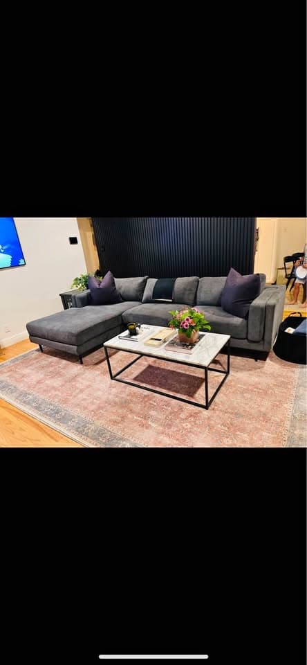 West elm console table and coffee table set