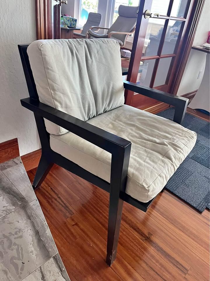 West Elm wooden chair