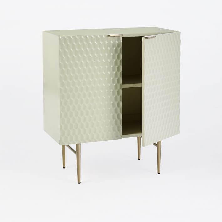 West Elm Audrey Entry Cabinet-Parchment