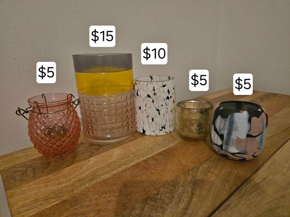West Elm candle holders