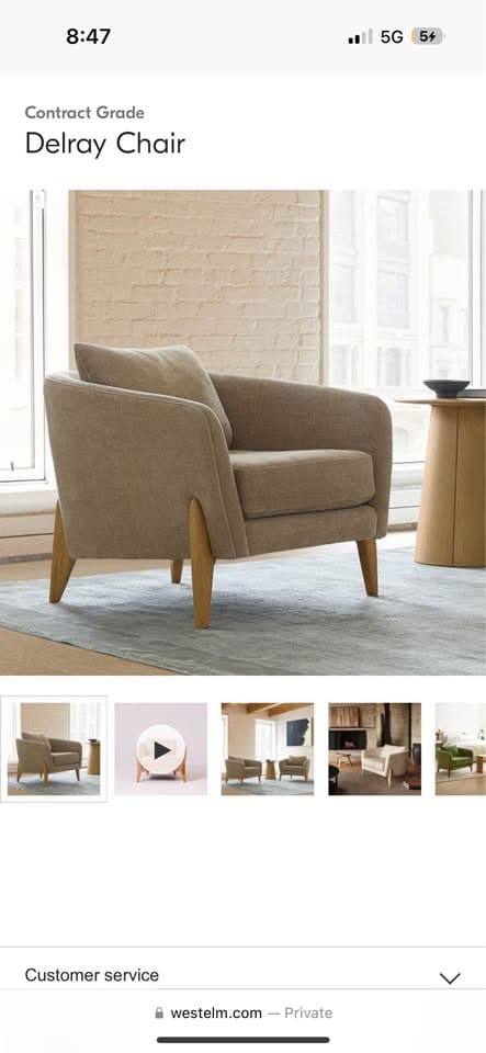 West elm chair
