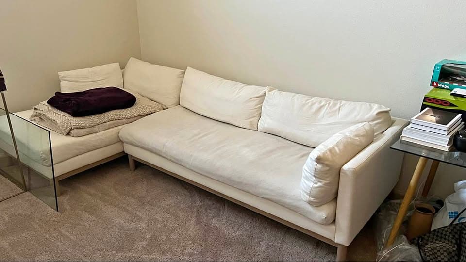 L Shaped Couch. West Elm