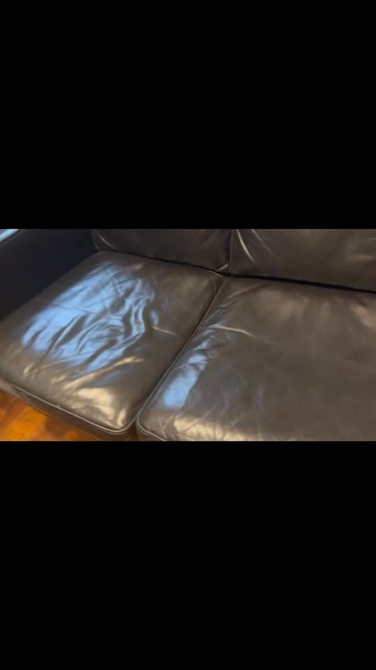 West Elm Hamilton leather sofa 81"