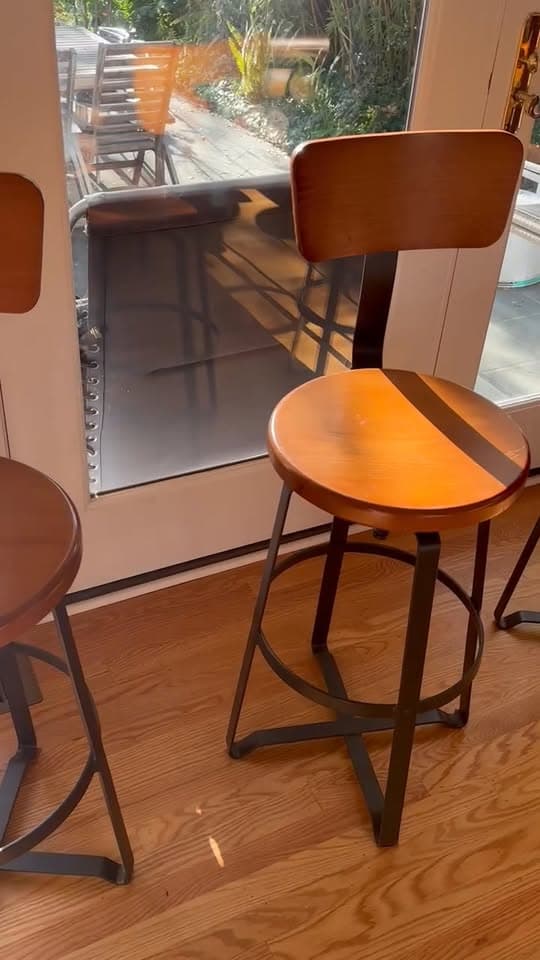 West Elm Adjustable Industrial Swivel Stool