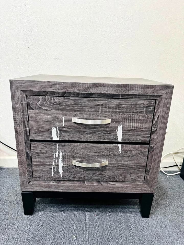 West Elm 2 drawer Grey dresser/Night Stand