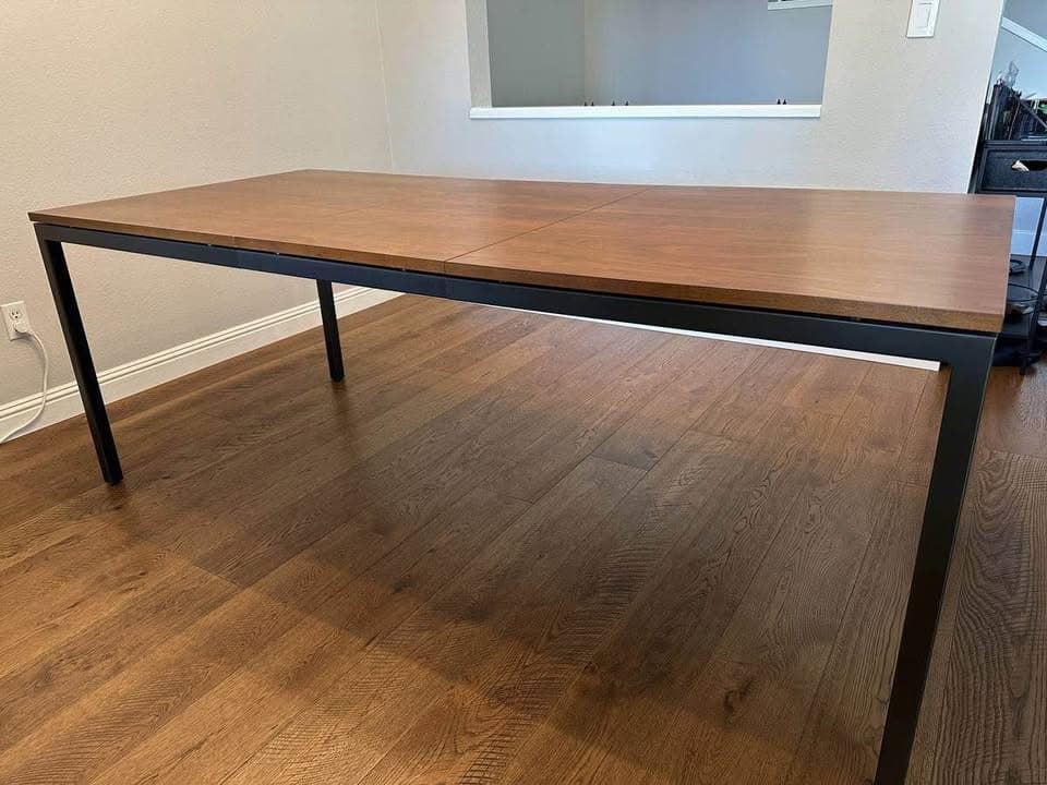 West elm frame dining table expandable