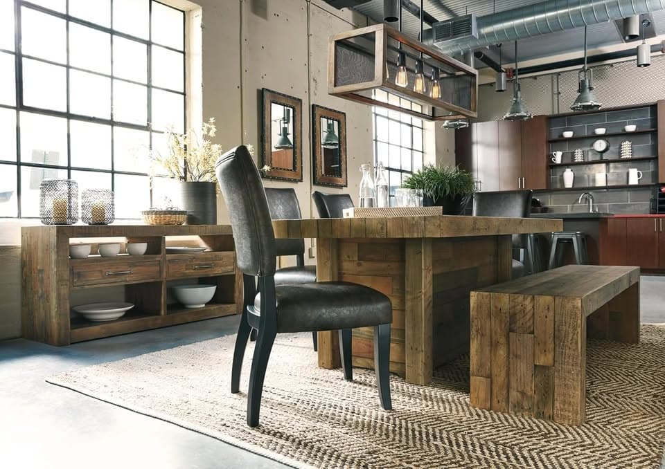 Beautiful Signature Design by Ashley Sommerford Rustic Wood Bench