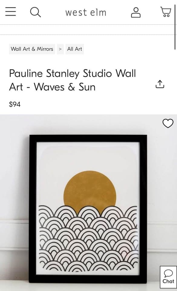 Pauline Stanley Studio Wall Art - Waves & Sun from West Elm