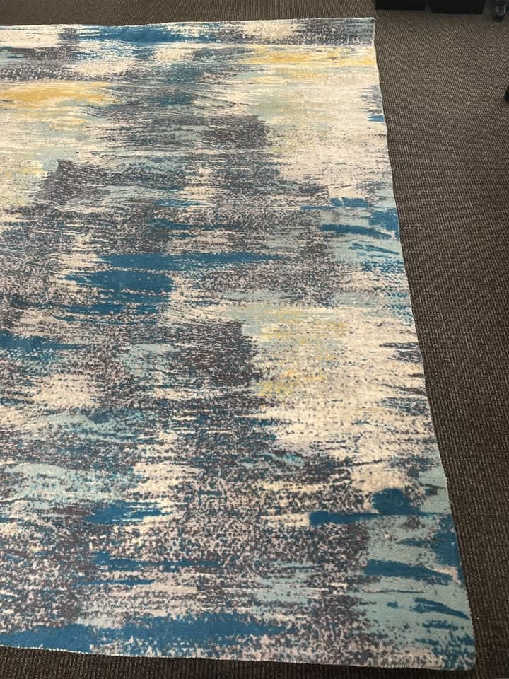 West Elm Blurred Landscape 8x10 Area Rug