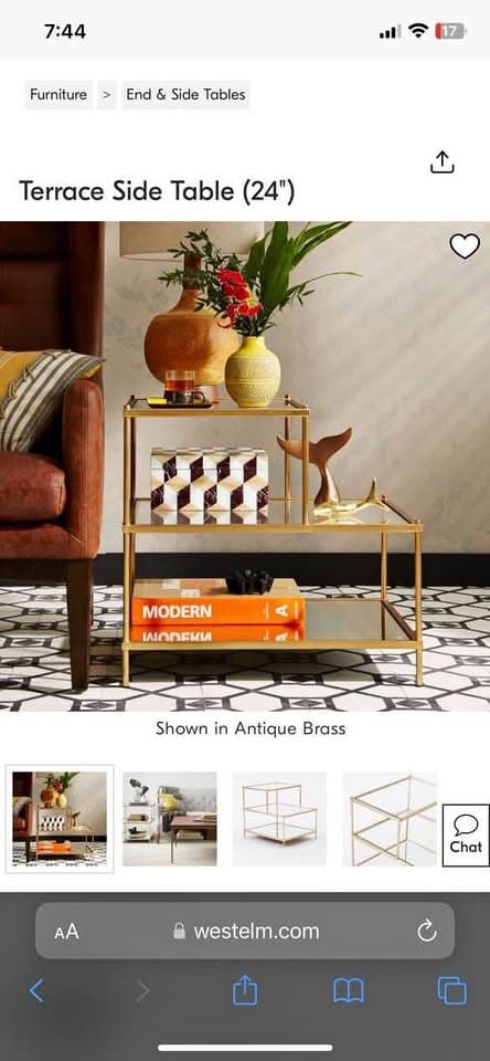 West Elm Terrance Side Table